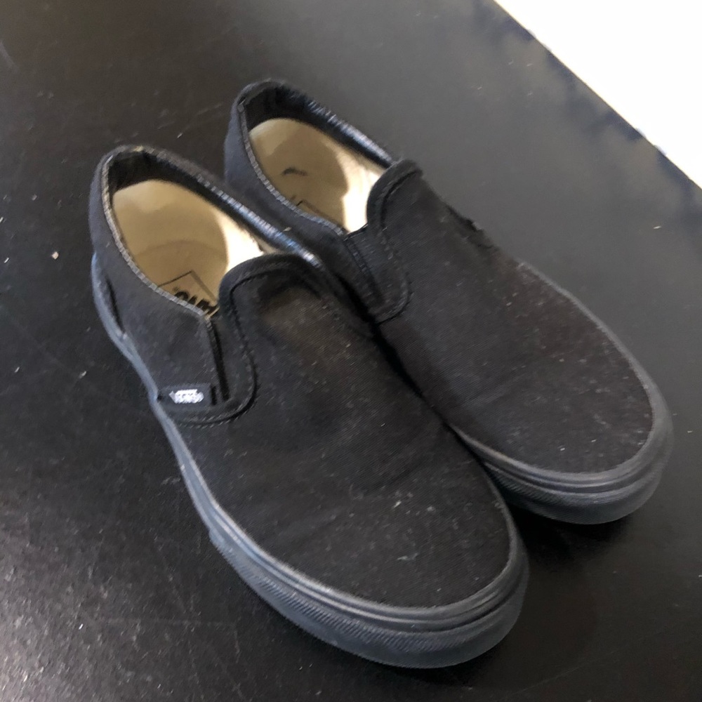 Black Slip On Vans